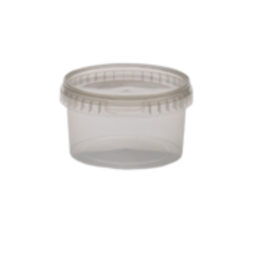 Food Safe 180ml to 1580ml White Tamper Proof Tubs with Lids Choose your size 